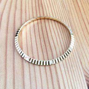 Steel Fluted Ring Bezel for Rolex Datejust 36 16234 16233 Watch