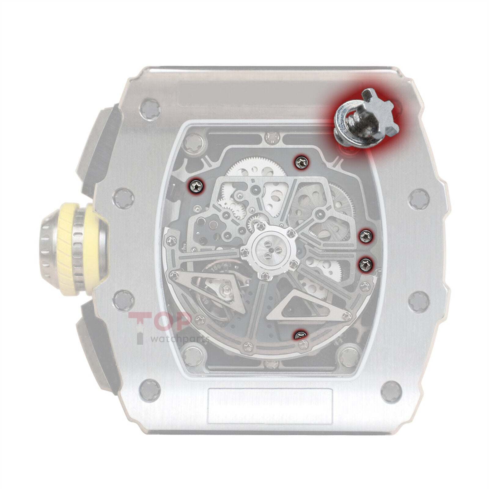 Watch Movement Baseplate Bridges 5 Prongs Vite per Richard Mille RM11-03 RM011