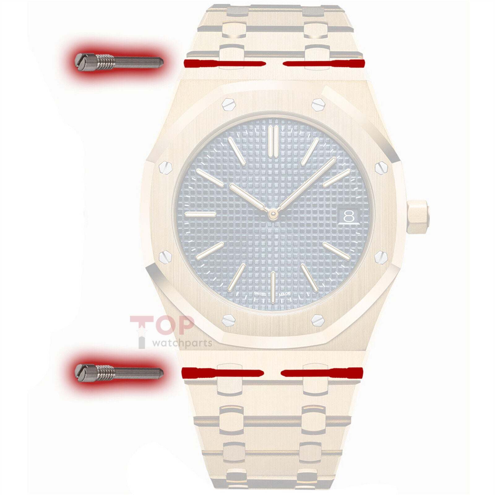 Uhrenarmband-Schraubstift für Audemars Piguet 15202 Royal Oak Jumbo 39 mm Uhrenarmband