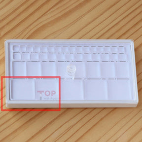 Plastic Watch Parts Storage Box Tray Organizer Watch Repair Tools with Oil Blotting Paper