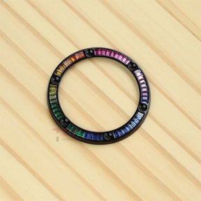 Rainbow CVD Synthetic Gemstone Bezel for Hublot Big Bang 411 45mm Watch