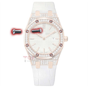 ساعة ذات إطار خلفي برغي خلفي لساعة Audemars Piguet 67652 67651 AP Royal Oak Lady Watch