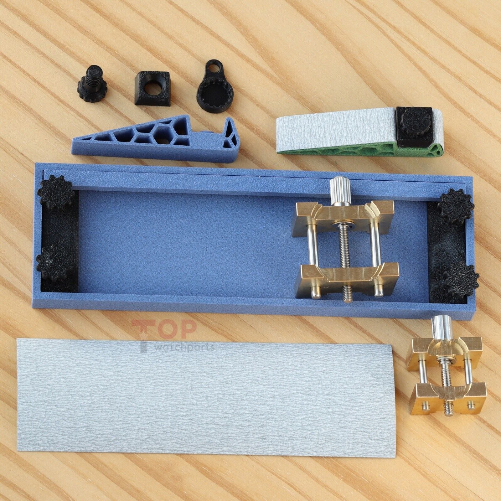 Watch Case Polishing Brushed Sanding Professional Repair Tool With 320-400 Grit Sandpaper Set