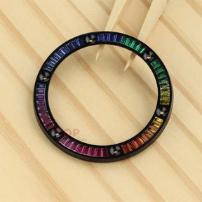 Rainbow CVD Synthetic Gemstone Bezel for Hublot Big Bang 411 45mm Watch