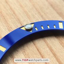 Blue Cerachrom ceramic bezel Insert inlay for Rolex Submariner Date Blue Sunburst Dial 116613 watch