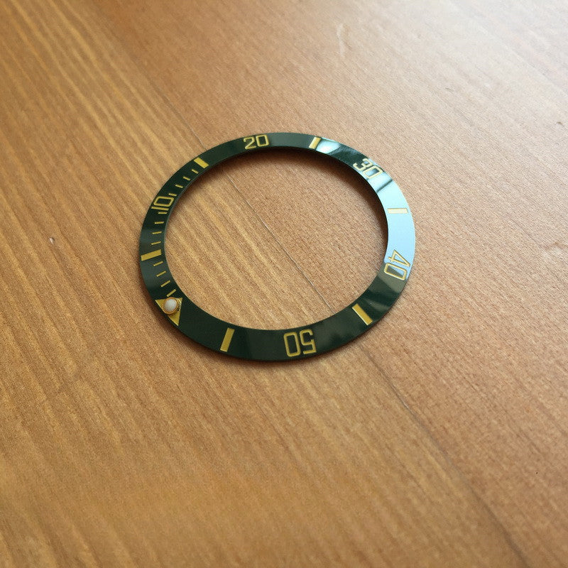 38mm ceramic watch bezels inserts for Rolex Submariner watch parts 116610