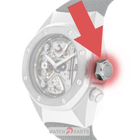 Crown in acciaio per AP Audemars Piguet Ro Royal Oak Tourbillon Concept aacrite 25980ai.oo.d003su.01 orologio automatico