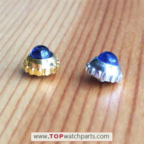 Sapphire watch crown for Cartier Must Vendome tank Vermeil Quartz watch - topwatchparts.com