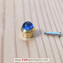 sapphire crystal screw pusher /push button for Cartier Pasha chronograph watch - topwatchparts.com