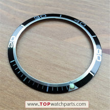 Luminous aluminum 41mm bezel inserts loop for Omega Seamaster Good Planet GMT 45.5mm automatic watch - topwatchparts.com