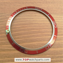 Luminous aluminum 41mm bezel inserts loop for Omega Seamaster Good Planet GMT 45.5mm automatic watch - topwatchparts.com